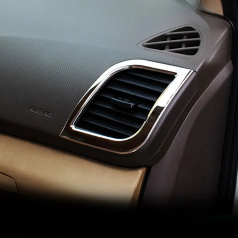 Jameo Auto ABS Chrome Car Air Conditioning Vent Protection Cover Trim Stickers for Hyundai I25 Verna Solaris Accessories | Автомобили и