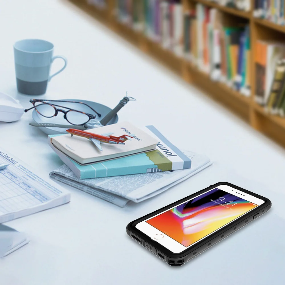 SHELLBOX водонепроницаемый чехол для iPhone 7 8 Plus Funda плавательный водонепроницаемый чехол для телефона 5s 6s Plus водонепроницаемый чехол