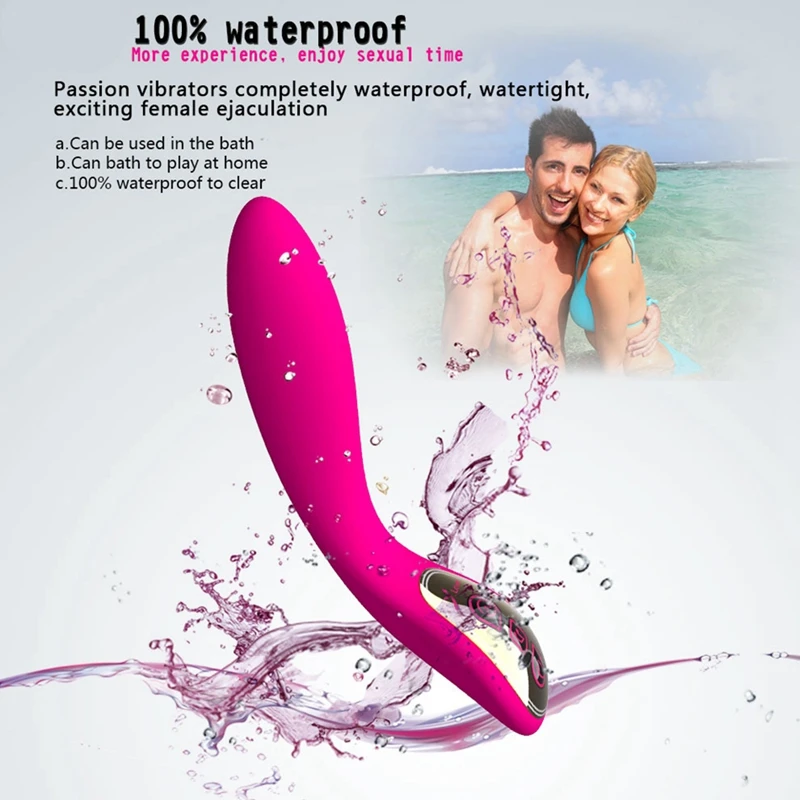 Водонепроницаемый G Spot Голосовое управление большой Электрический вибратор
