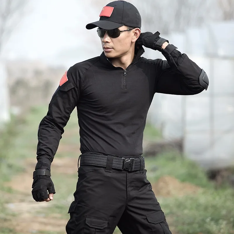 Мужская Тактическая Военная форма армейский боевой костюм тактические брюки с