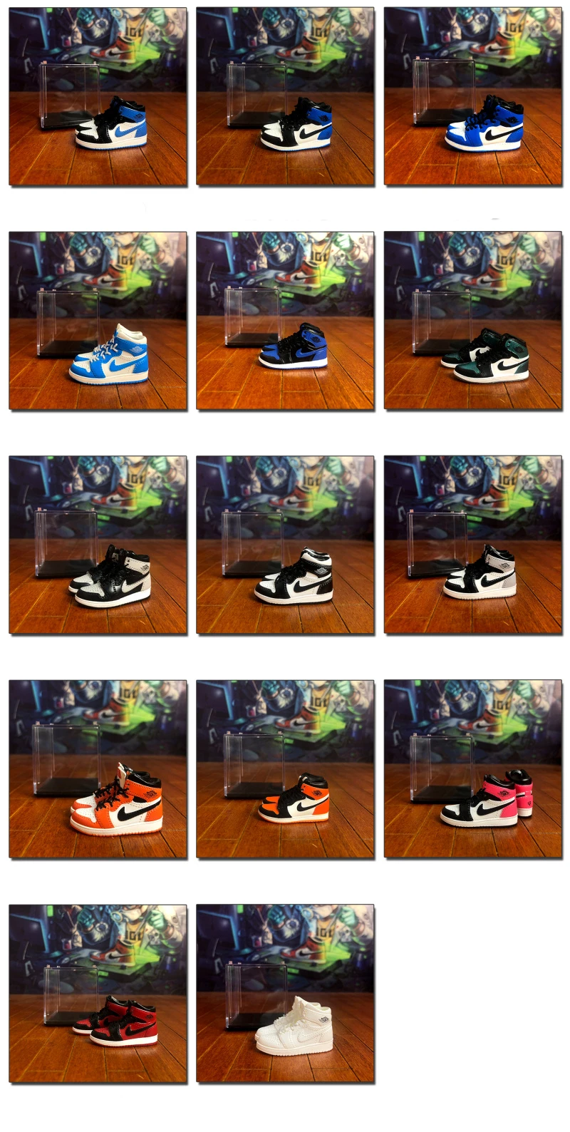 Кроссовки на воздушной стерео 3D Jordan 1 модель Дисплей украшения аксессуары для автомобильного интерьера пары Для мужчин и подарки женщине на день рождения