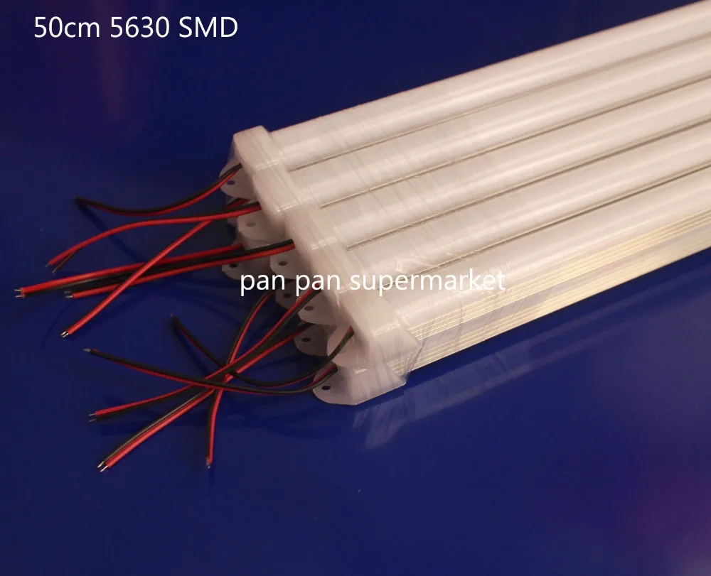 5Pcs 50cm DC12V SMD 5630/5730 LED Rigid Strip Bar Light+pc cover Light tube (warm white / cool white) | Лампы и освещение