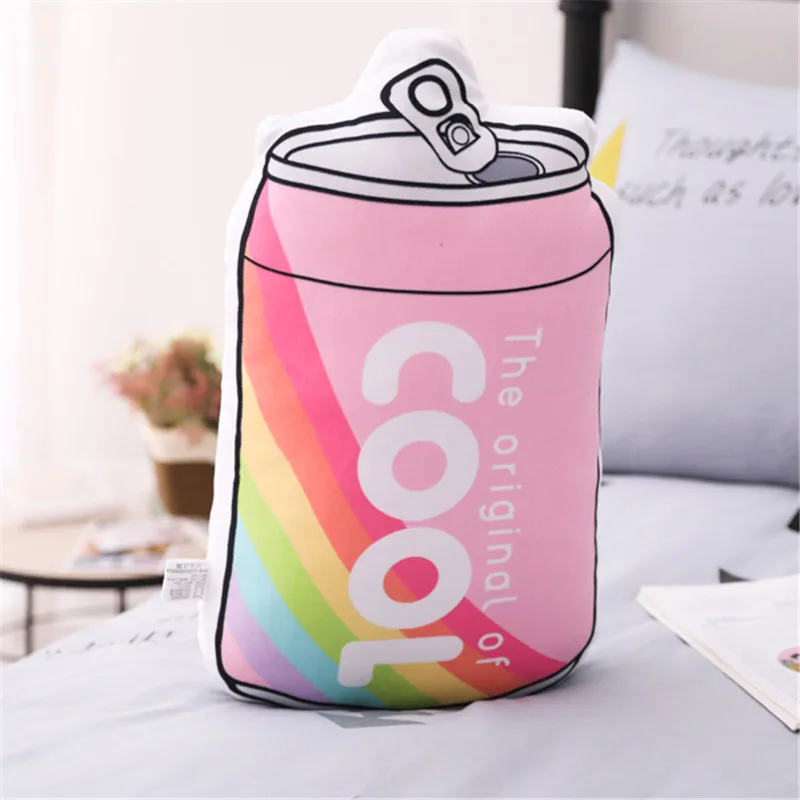 1 шт., 40 см, Kawaii Cola, сумка для попкорна, молока, духов, чайник, фруктовое мороженое, плюшевые куклы, мягкая игрушка с героями мультфильмов, детский подарок для девочек