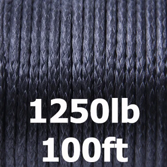 Плетеная UHMWPE леска для рыбалки 100lb-3960lb сильная соленая водная Рыбная леска крепкая веревка для кайта для отдыха на природе и туризма - Цвет: 1250lb 100ft black