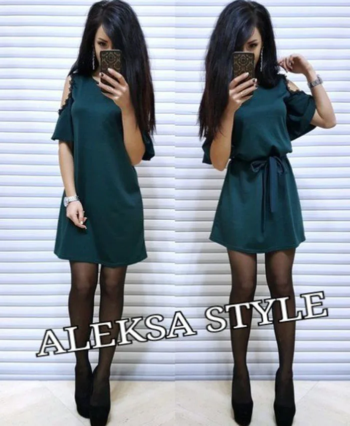 Azzpl Новое поступление Летнее платье Для женщин О-образным вырезом выдалбливают