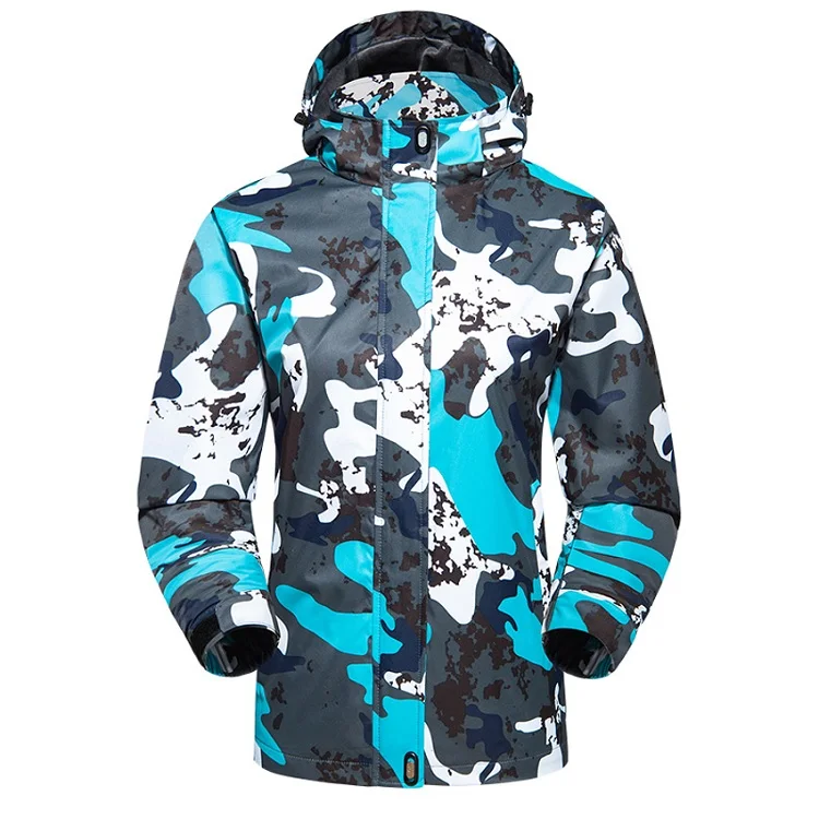 Women Blue Горные мужские женские весенние дышащие куртки, уличные водонепроницаемые пальто, походные треккинговые рыболовные женские ветровки VA157 - Цвет: Women Blue