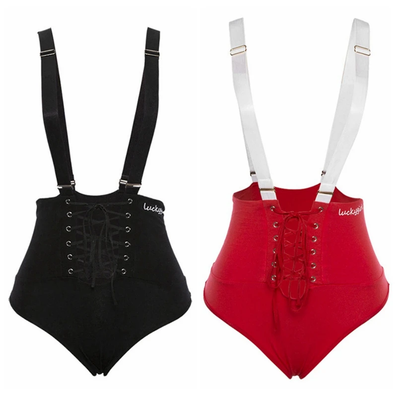 

Letter Print Bandage Bodysuit Women Fashion 2019 Sexy Women Lady Slim Sleeveless Lace-up Bodysuit Feminino Rompers