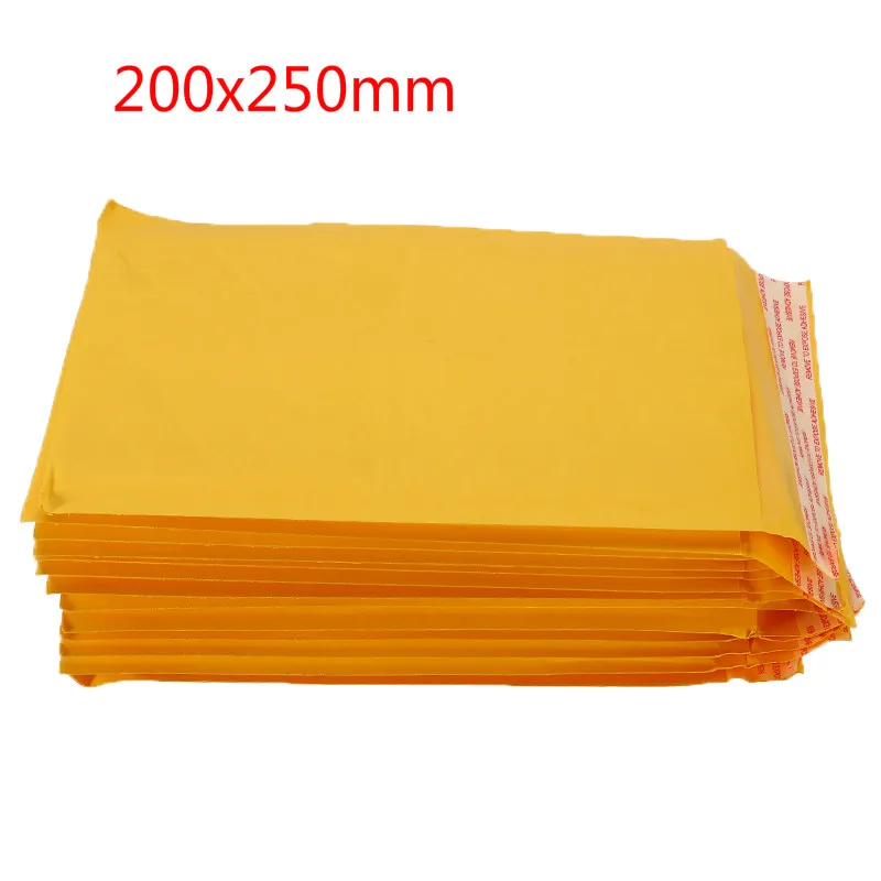 200x250mm 50 шт./лот, крафт-бумага, Пузырьковые конверты, сумки для почтовых отправлений, мягкий конверт, пузырьковый почтовый пакет, Прямая поставка - Цвет: 200x250mm