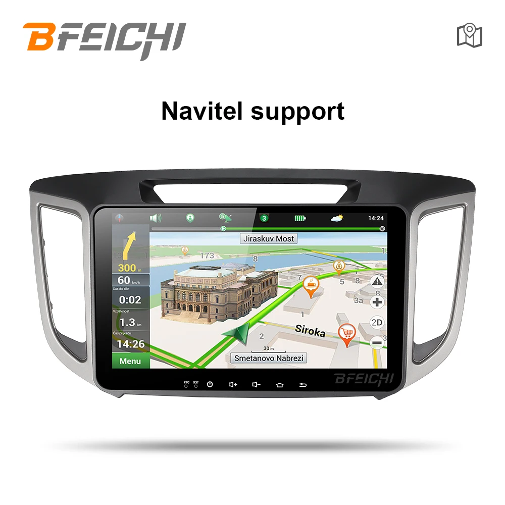 Bfeichi 10 1 дюймов android 7 автомобильный dvd gps плеер для hyundai IX25 CRETA Автомобильный Радио