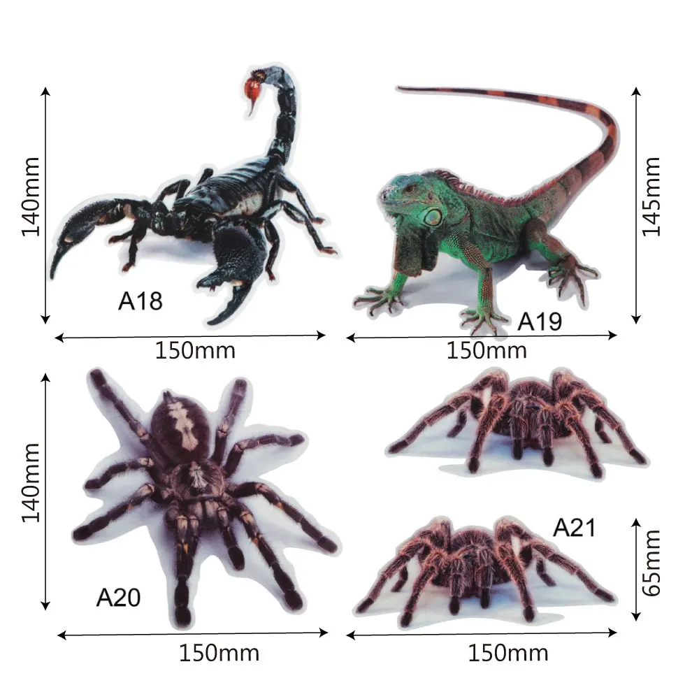 3D автомобиля Стикеры стайлинга автомобилей Паук Броши в виде ящерицы и железными