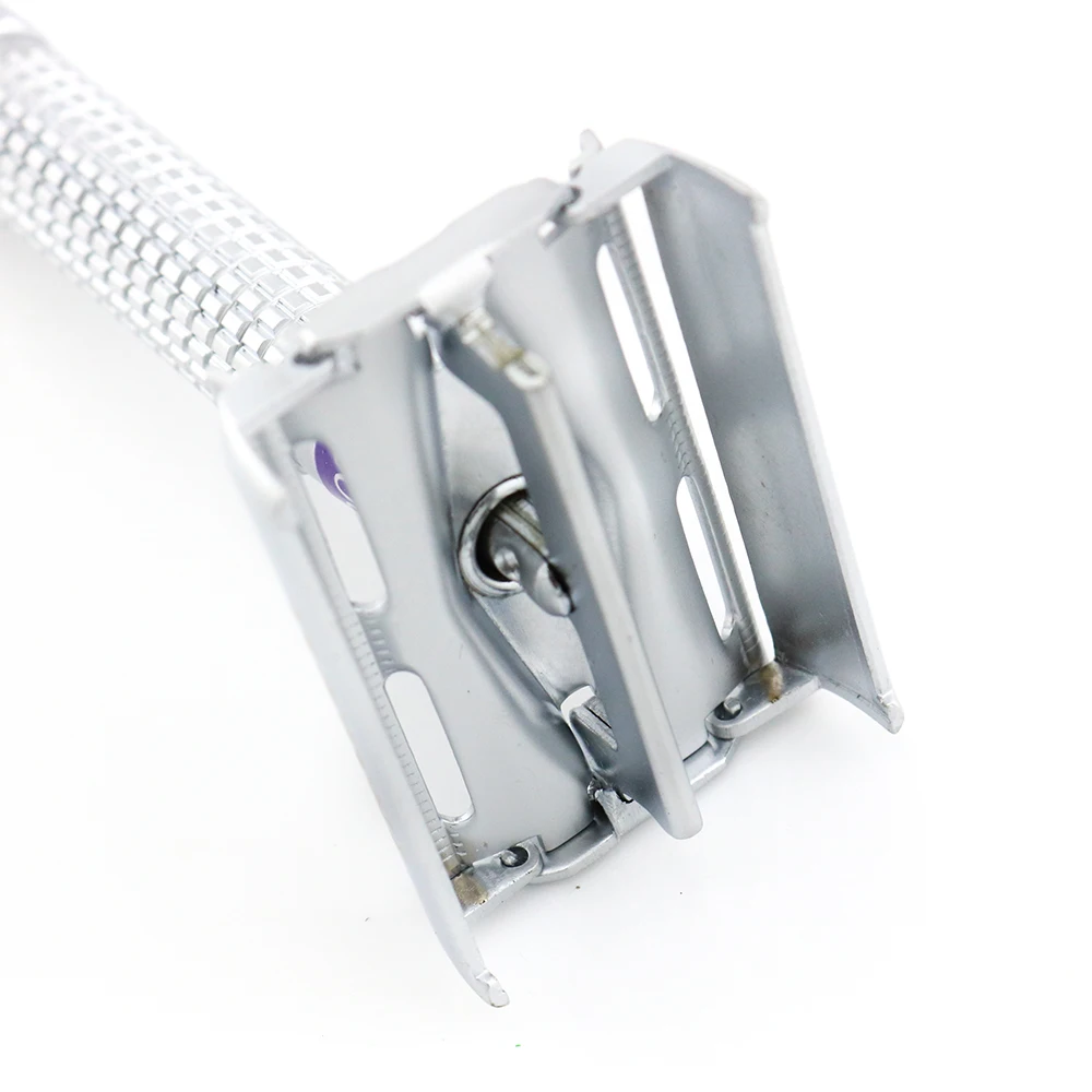 Безопасная бритва WEISHI латунный материал матовая Серебряная 9306 E EL высшее