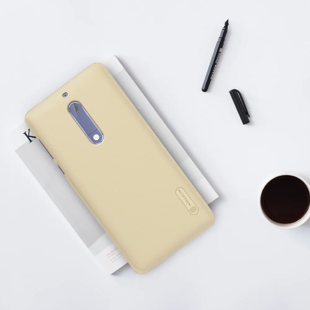 Для Nokia 5 TA-1008 TA-1030 чехол Непрозрачный Жесткий пластиковый Чехол дюймов Nillkin 5,2 для Nokia5 чехол