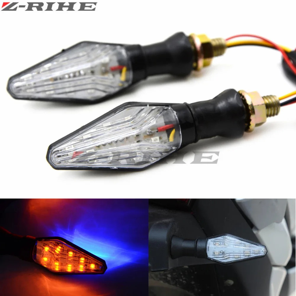 Новый 2шт 12 В Универсальный светодиодный фонарь для мотоцикла сигнальные