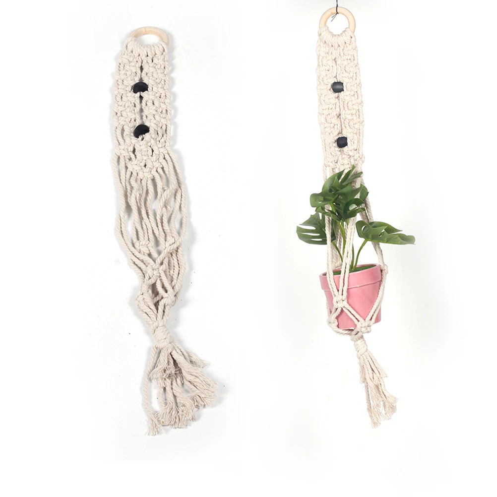 Скандинавский богемный декоративный цветочный горшок ручной работы с кисточкой