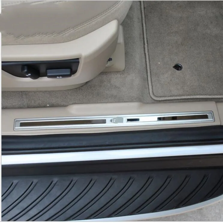 4pcs Inner Door Sill Scuff Threshold Protector Plate Cover For Land Rover Freelander 2 2009- Car Accessories