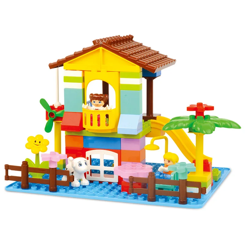 Строительные блоки Duplo 168 шт. DIY парк образование игрушки в сборе девушки подарки