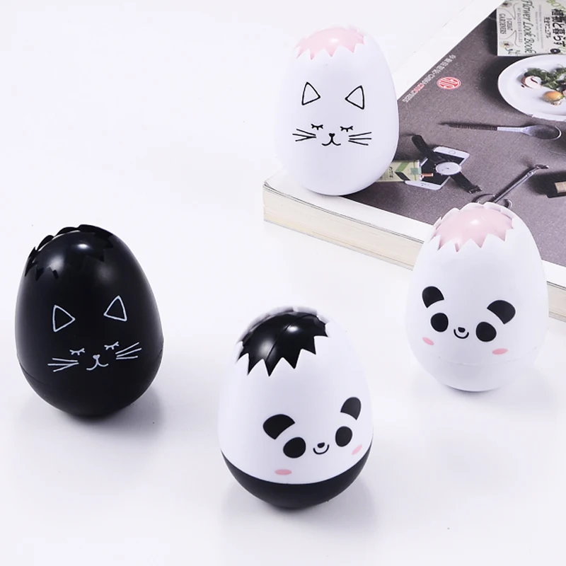 Kawaii панда кошка яйцо форма пресс тип новизна декоративная коррекция лента
