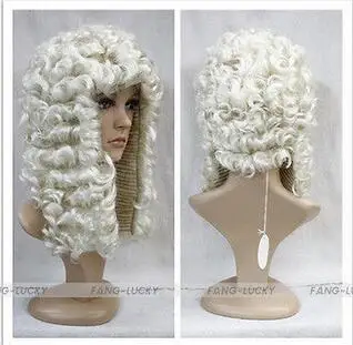 ГОРЯЧАЯ&gt&gt&gt Светло-Русый Адвокат Судья Суда Необычные Платья Косплей парик FTLG007