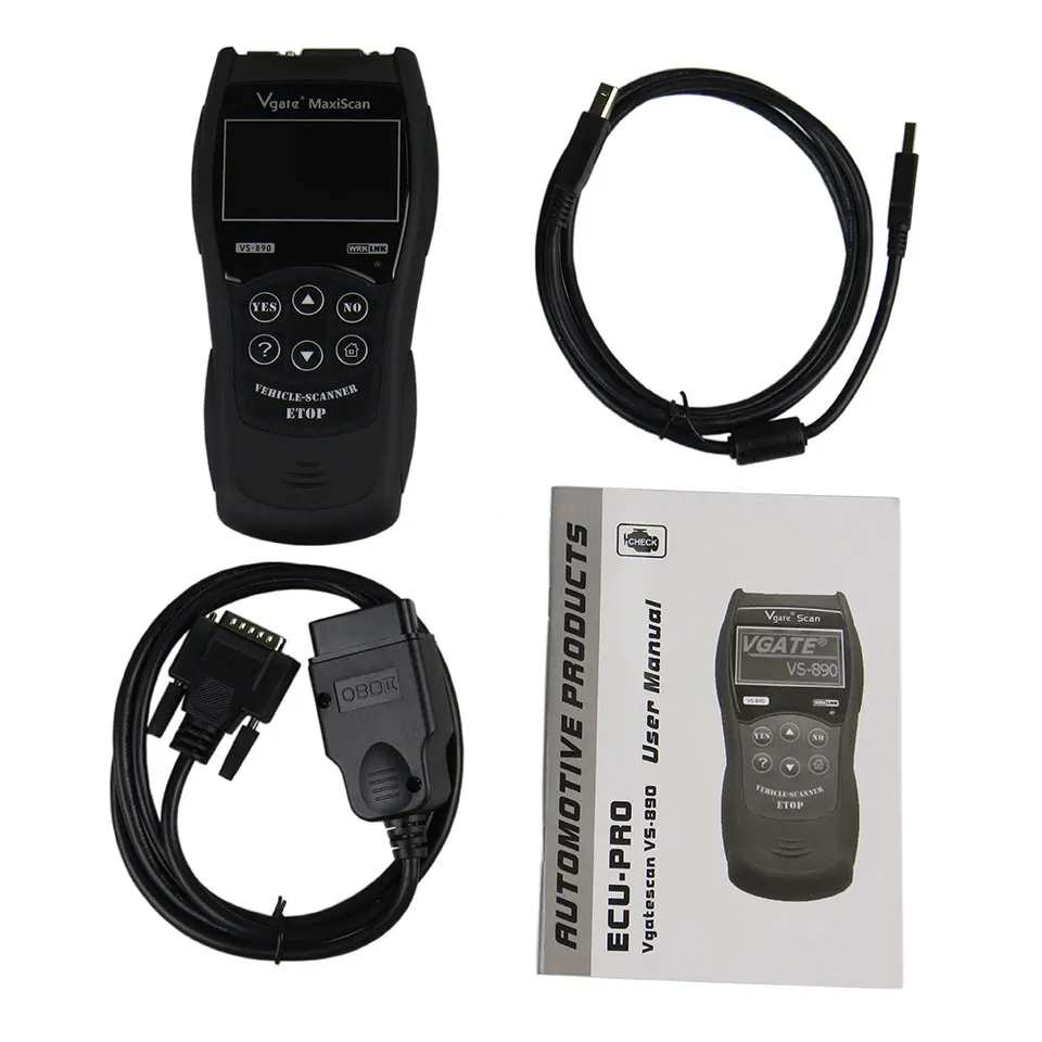 Автомобильный диагностический сканер VGATE VS890 OBD2 MaxiScan VS-890 OBDII, Vgate VS 890 OBD 2 (art.: 78428a2f4) - 78428a2f4