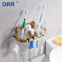 bathroom toothbrush holder multifunction toothpaste tumbler accesorios de bano orr