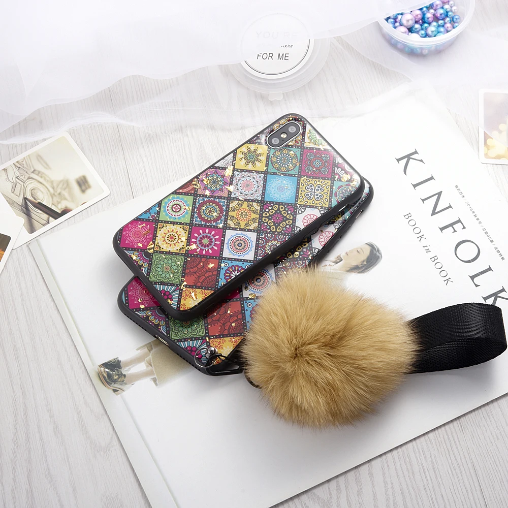 Роскошные решетки Капля клея чехол для iPhone 7 8 Plus Мягкие TPU X XS XR Max 6 S плюс Чехол |