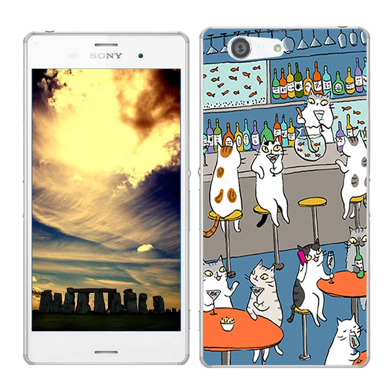 Мягкий чехол из ТПУ для sony Z3 Mini, чехол для телефона с пейзажем для sony Xperia Z3 Compact Z3 Mini M55W D5803, силиконовый чехол на заднюю панель