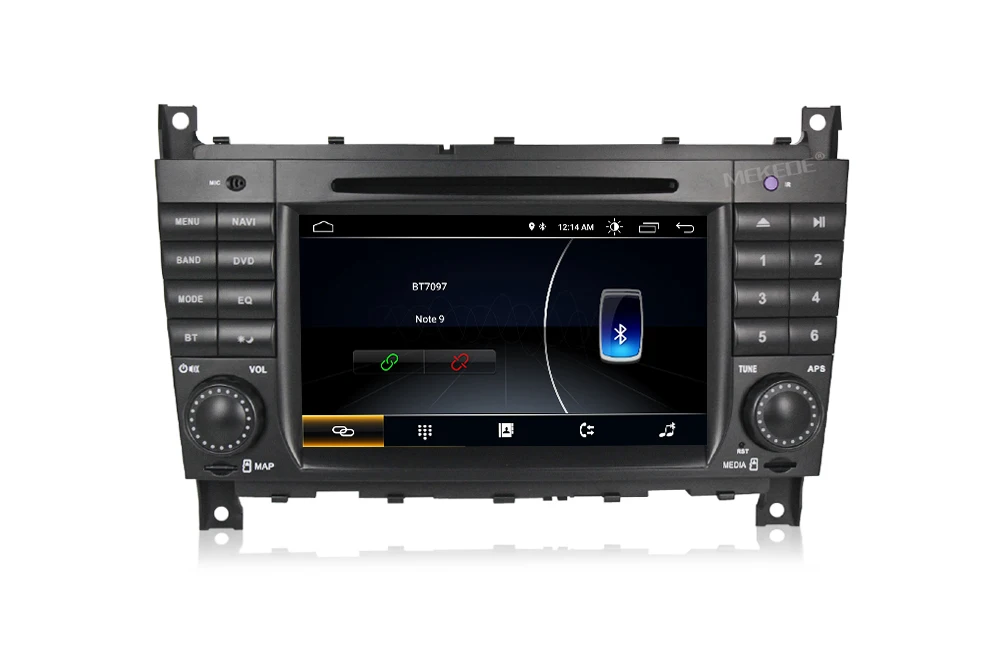 " HD 1024x600 четырехъядерный Автомобильный DVD Android 9 для Mercedes/Benz C Class W203 c200 C230 C240 C320 C350 CLK W209 gps РАДИО WiFi