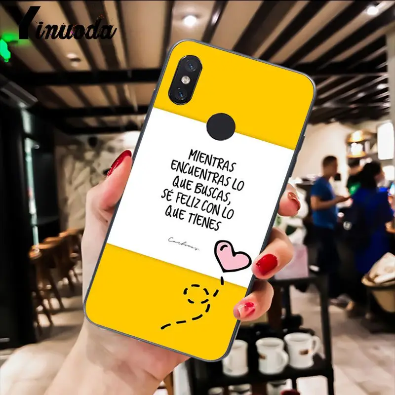 Чехол для телефона Yinuoda Be Yourself с цитатами и ароматическими цветами Xiaomi Redm4X 6A 5A 7A