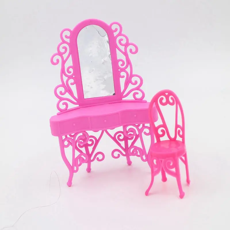 Новый 3 стилей необычные куклы комод стол дети девочки игрушка макияж