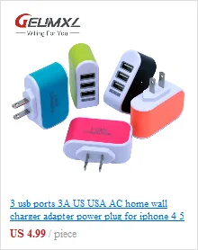 3 usb порта 3A США AC домашнее настенное зарядное устройство адаптер питания для iphone 4 5 6 для samsung s3 s4 note 2 3 для htc