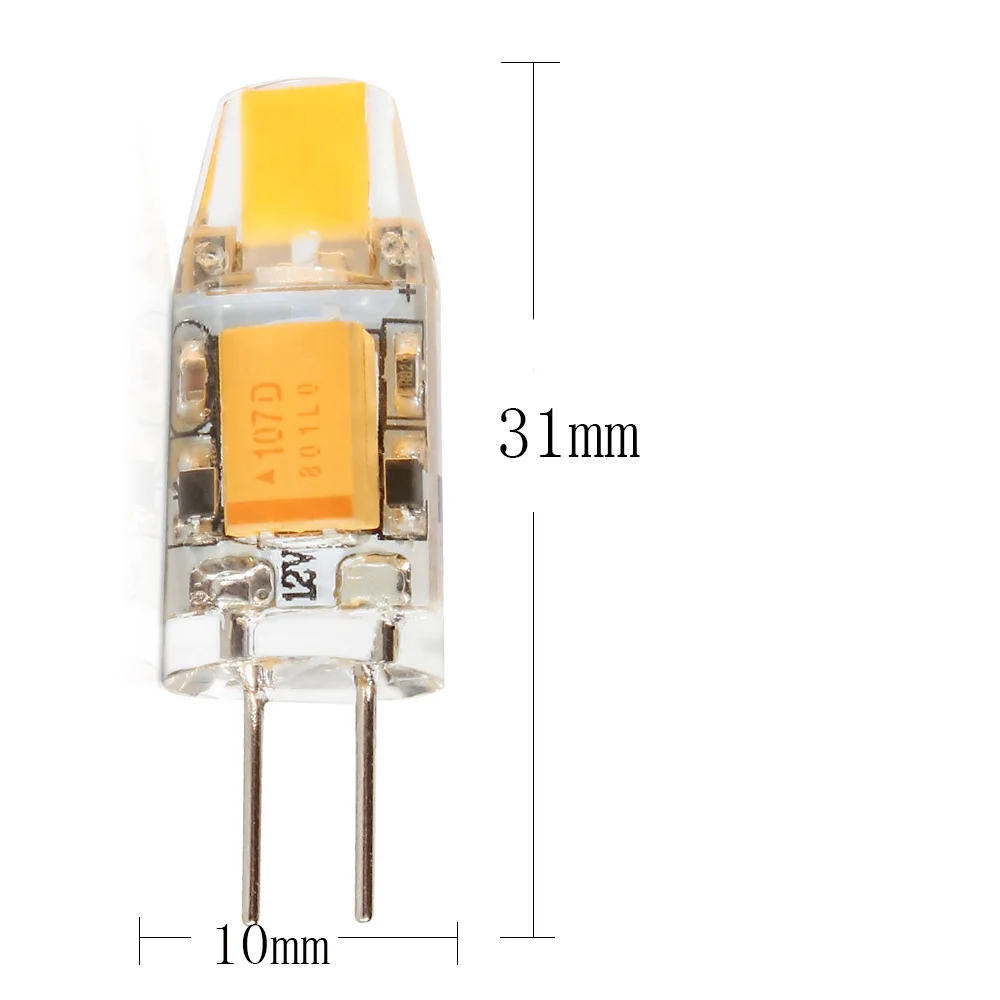 20x G4 AC DC 12V Светодиодная лампа SMD 0705 1 5 W Замена 10W галогенная угол луча