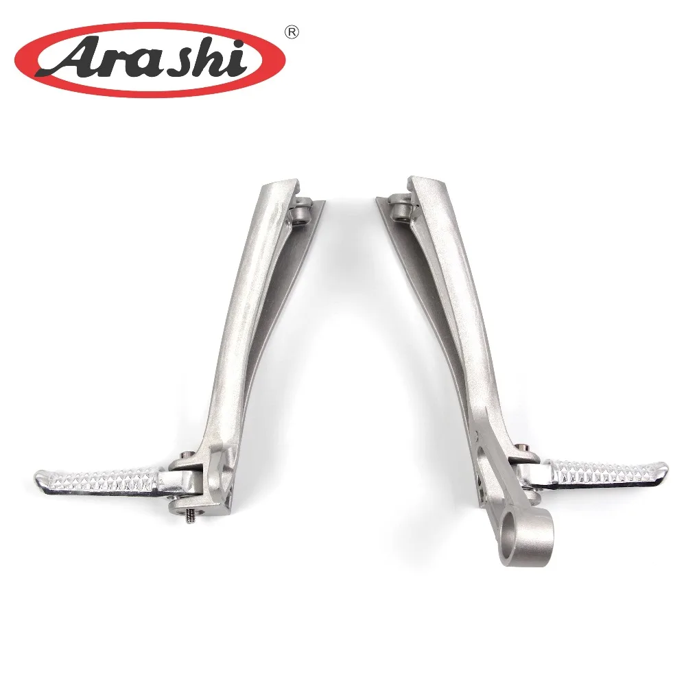 ARASHI мотоциклетные Задние подножки педали для Yamaha YZF R6 2003 2004 2005 YZF-R6 пассажирские кронштейны для ног алюминиевые
