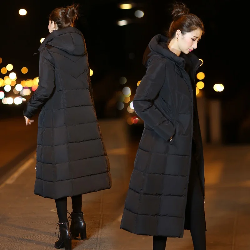 

Korean Plus Size 3XL Cotton Coat Jacket 2023 New Down Cotton Pad Women's Long Slim Cotton Coat Winter Coat Warm Thicke Parkas