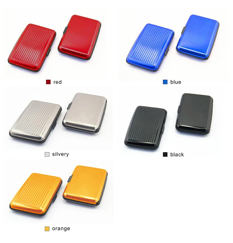 BONAMIE RFID банк ID анти-магнитные пакеты держатель для карт Алюминий+ пластик большая емкость Чехол для карт наборы кошелек визитница сумка