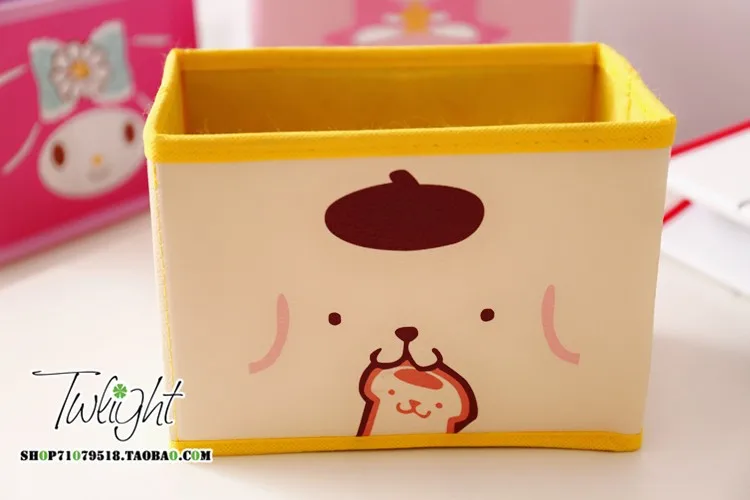 4 Мультфильм рисунок «Hello Kitty» с рисунками из мультфильма «My Melody Cinnamoroll Собака пудинг собака персонажи Little Twin Stars милые косметички игрушка складной ящик для хранения сумка - Цвет: 4
