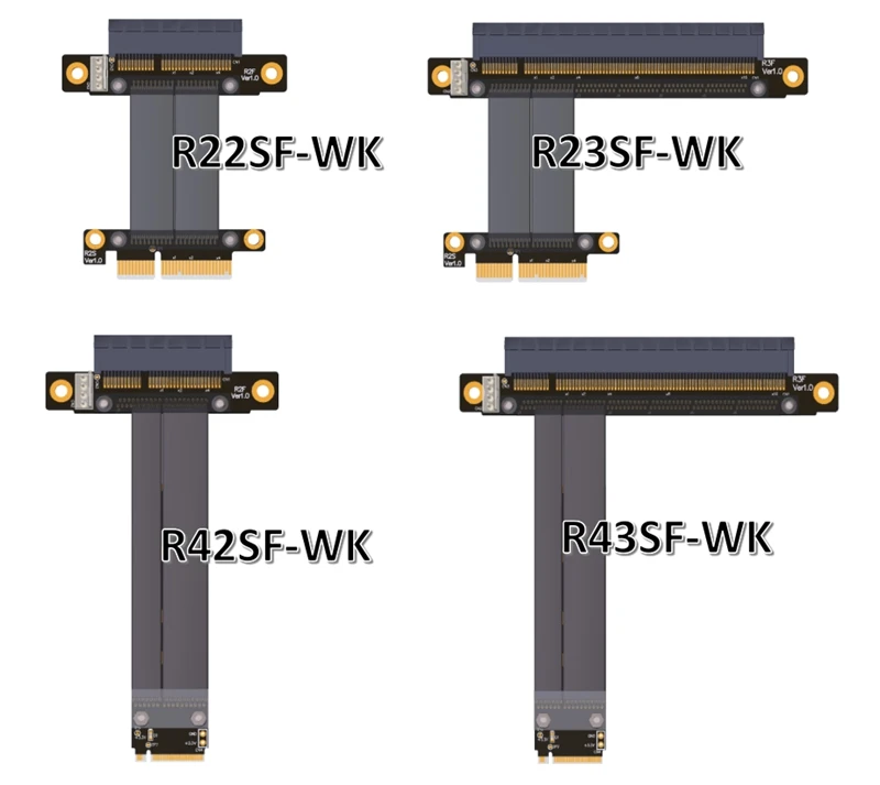 PCI E Райзер gen 3 0 32G/bps M.2 NGFF NVMe до 16X карта PCIe SATA к 4 контактному кабелю питания для