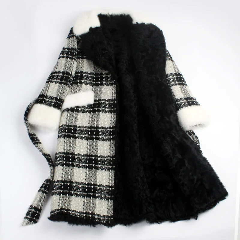 Новинка 2020 парки зимняя куртка для женщин натуральный мех ягненка подкладка из