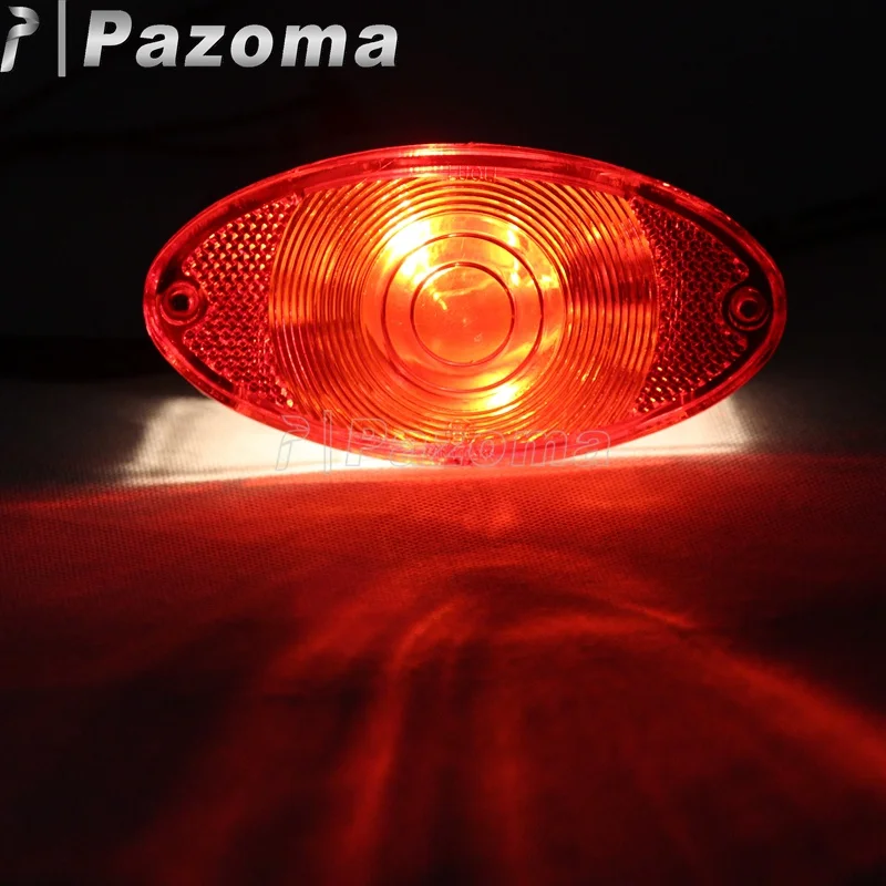 Светильник мотоциклетная лампа кошачий глаз s-лампа на заказ с красными линзами