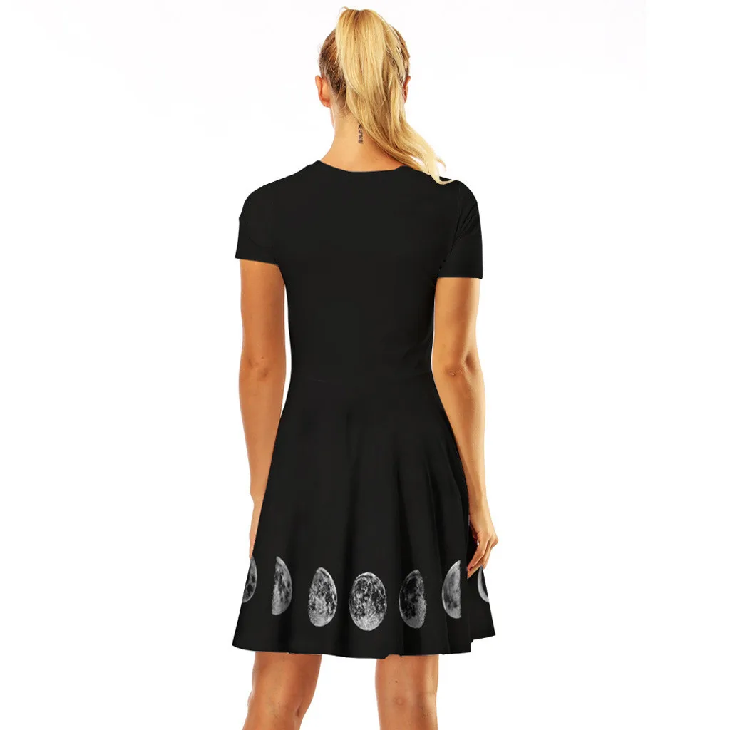 Стильная семейная одежда для мамы и ребенка летнее платье с 3d цифровым принтом