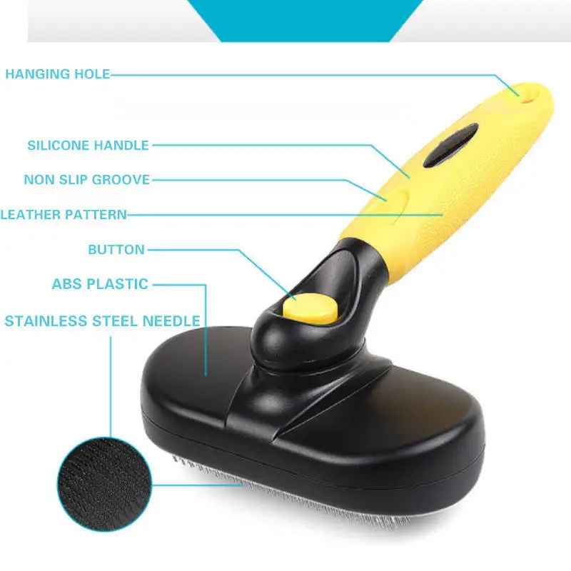 Щетка для волос собак щетка ухода за домашними животными телескопическая игла