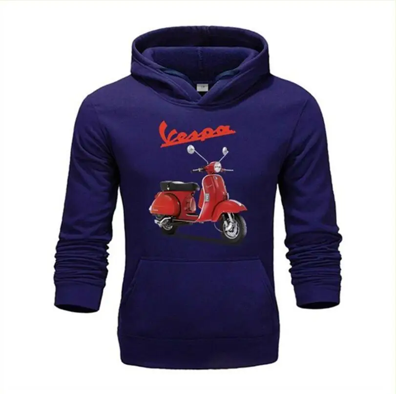 Мужские/женские толстовки с капюшоном Vespa повседневные мотоциклетные куртки