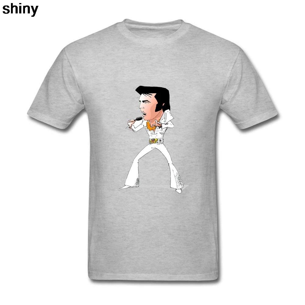 Горячие Продажи Элвис Пресли Футболку Мужчины Лето Рок Футболка Экипажа шею С