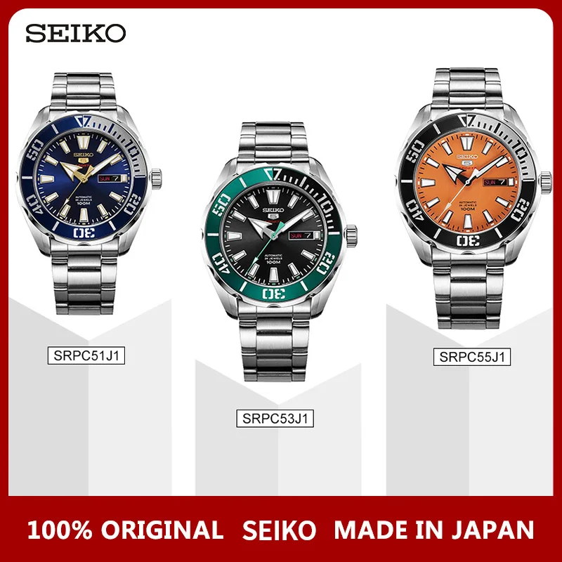 Оригинальные Seiko 5 Sprots мужские часы 10 бар водонепроницаемые Дайвинг Swming автоматические механические наручные часы глобальная гарантия