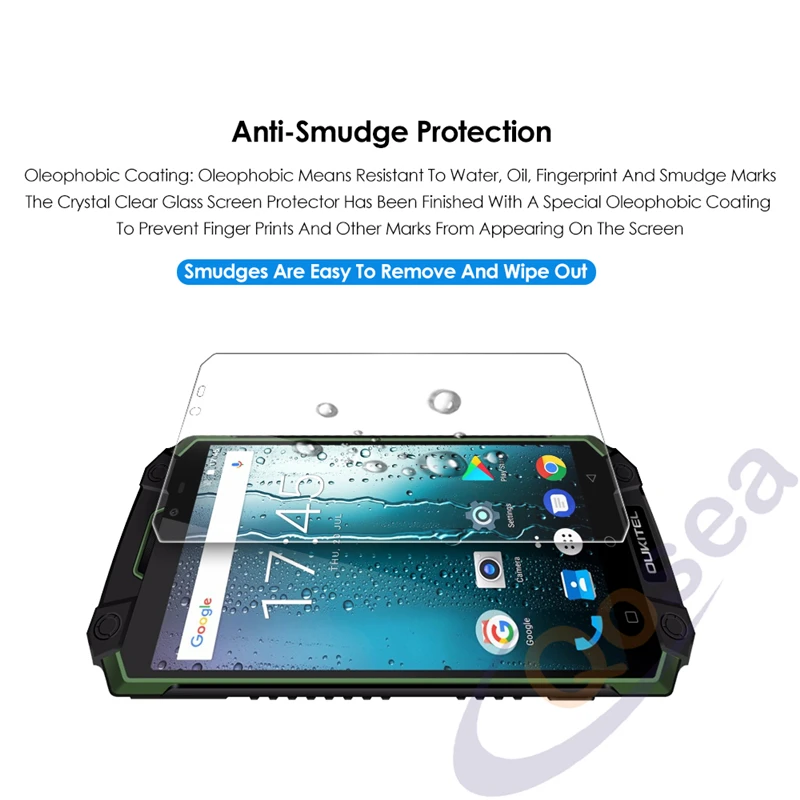 Qosea (2 упаковки) для Oukitel K10000 MAX закаленное стекло Ультрапрозрачная 2.5D 9 H Защитная