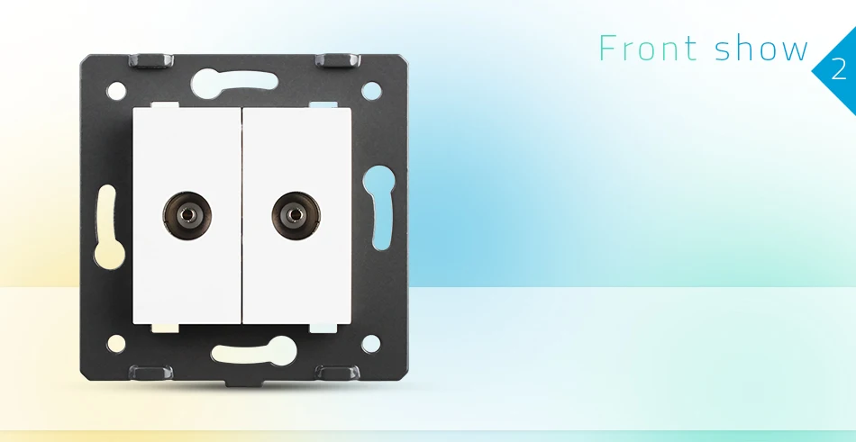 Livolo стандарт ЕС, розетка/штепсельный элемент, для продуктов DIY, 2 банды ТВ розетка/розетка VL-C7-2V-11(4 цвета