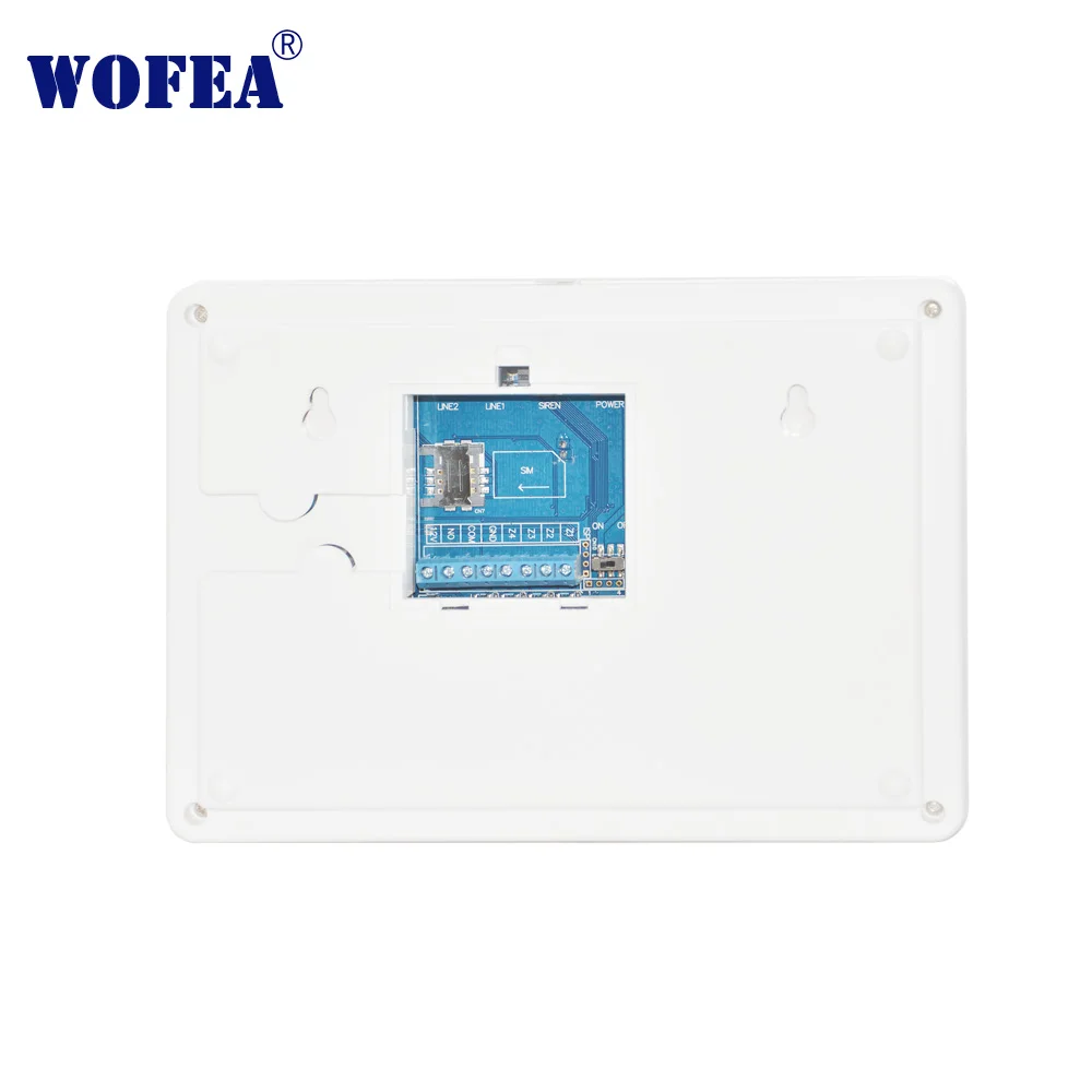 ЖК дисплей wofea система сигнализации GSM и pstn с 99 беспроводными зонами 4 проводными
