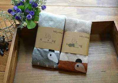 Мягкие колготки для девочек чулки из хлопка с изображением лисы маленьких