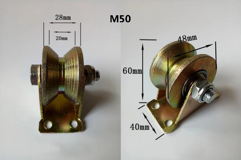 Универсальный вращающийся шкив золото M50/60/75 сталь v-образной формы колеса подшипник колеса платформа рычаг оборудование для стула аксессуары