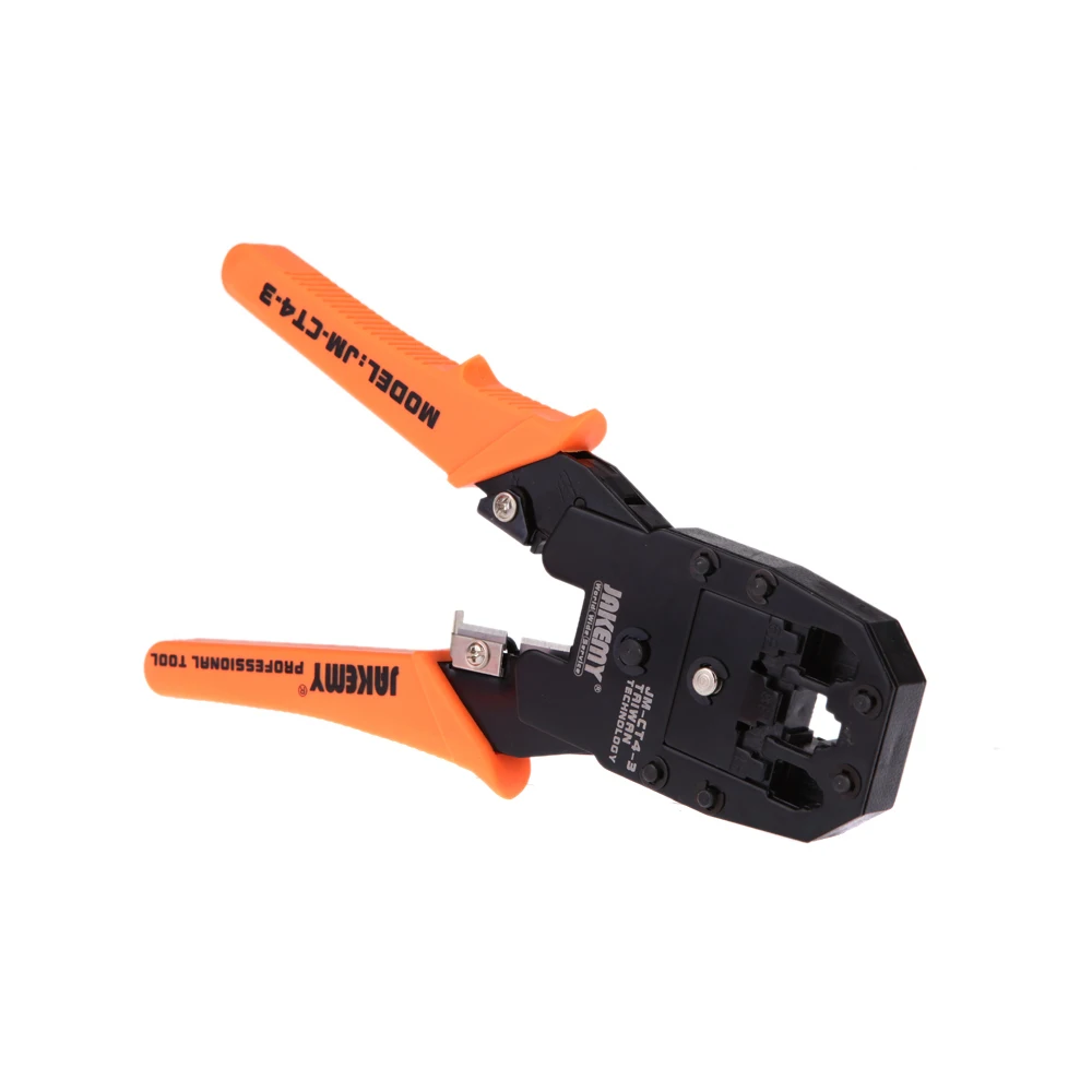 Jakemy JM-CT4-3 4P 6P 8P Dual Modular LAN Network Cable Crimping Plier Clamp Tool + Wire Cutter | Инструменты