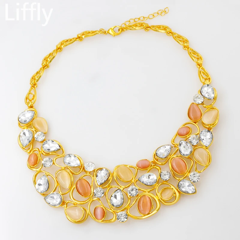 Европейские Роскошные модные женские 24 Золотые Ювелирные наборы AAA кристалл